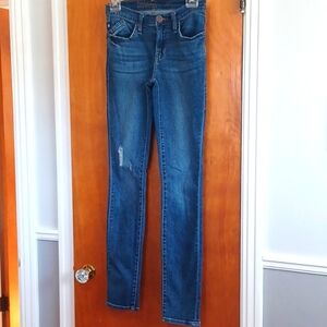 Rock&Republic Denim RX FIXX Skinny sz.2L. Distressed.  Inseam 30".Rise 8". EUC!